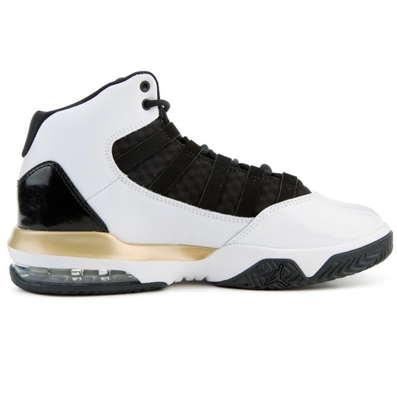 NEW Jordan Max Aura White Metallic Gold Basketball - Picture 4 of 10